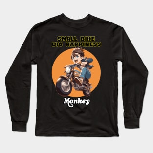 NEW Honda Monkey minibike Small Bike big Happiness Long Sleeve T-Shirt